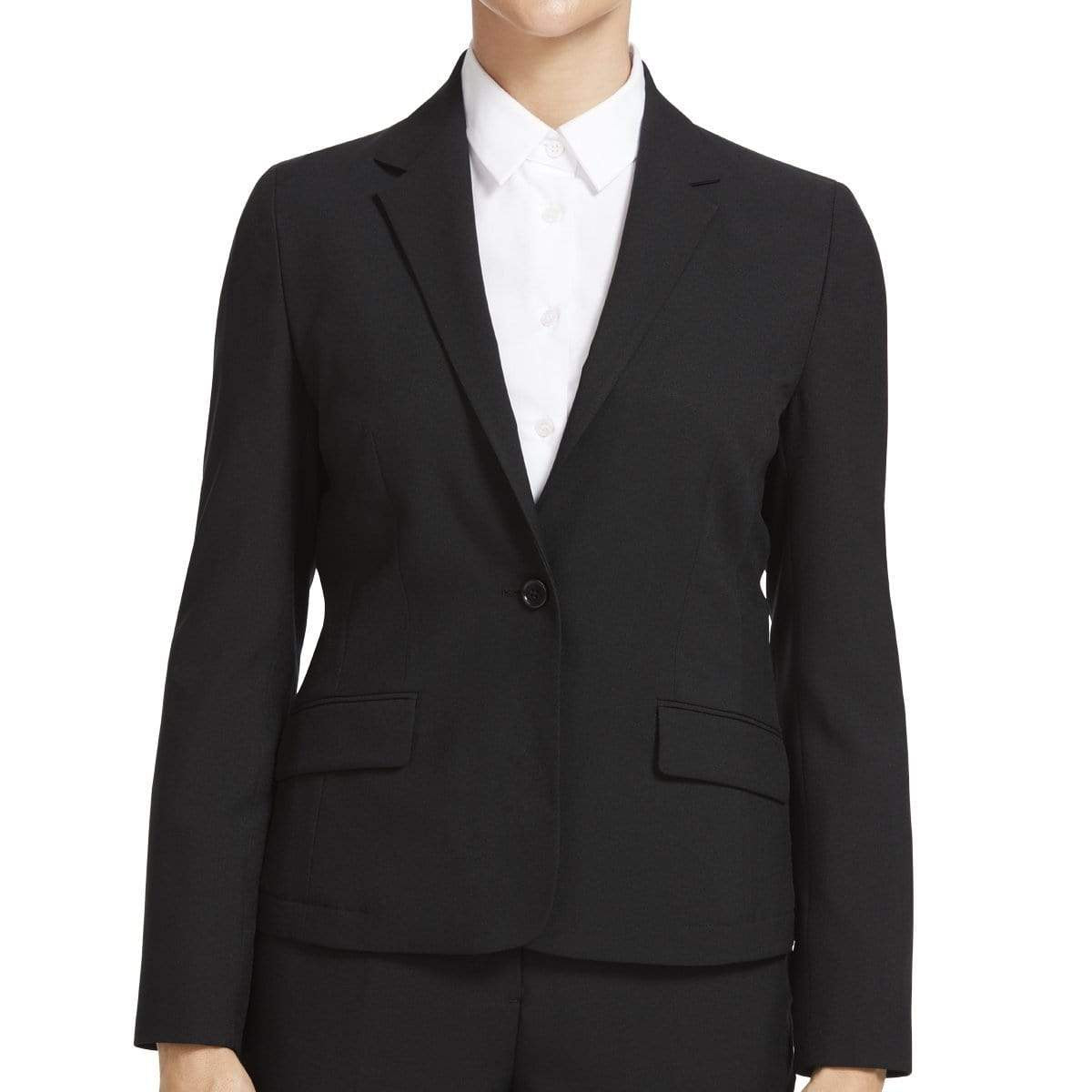 NNT Corporate Wear Black / 6 NNT 1 Button Mid Length Jacket CAT1E4
